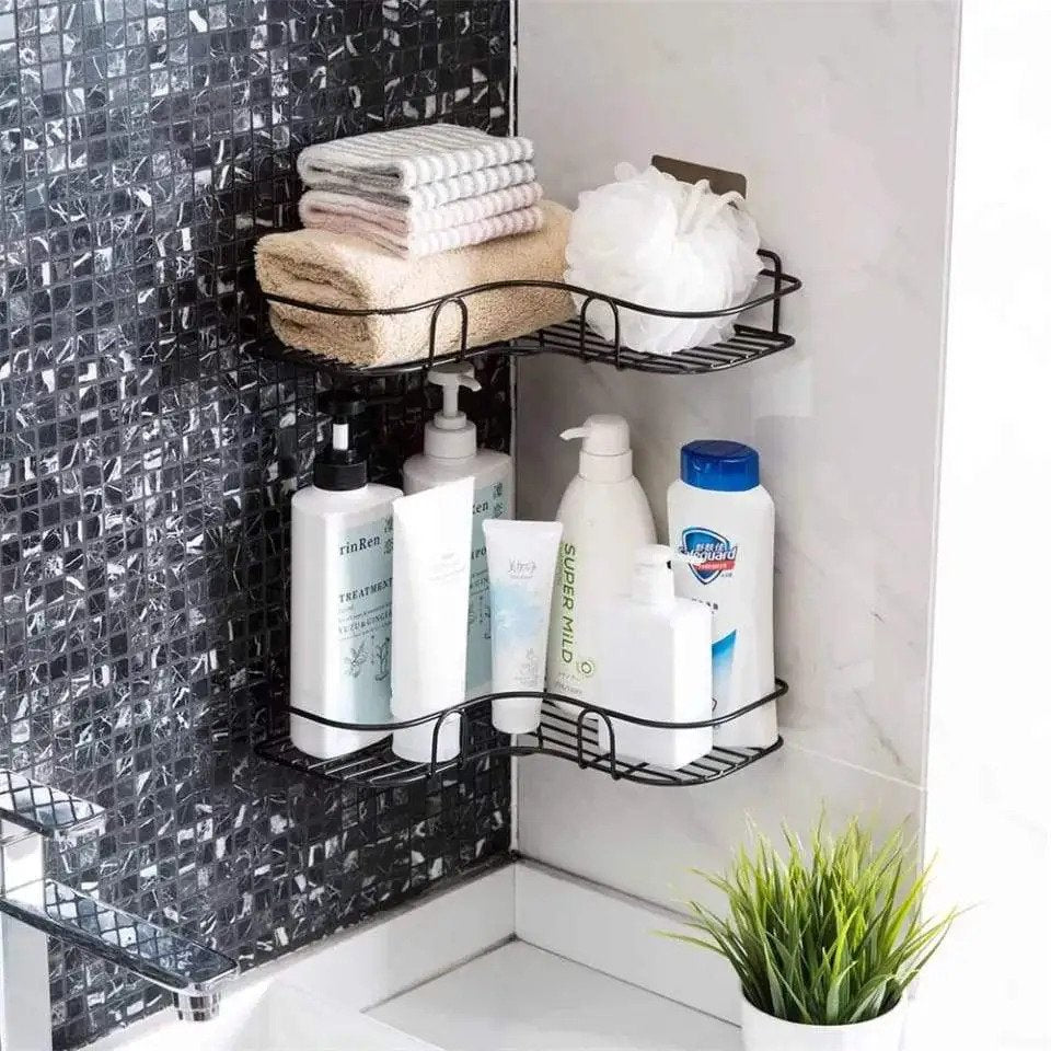 Metal Corner Rack For Bathroom & Kitchen