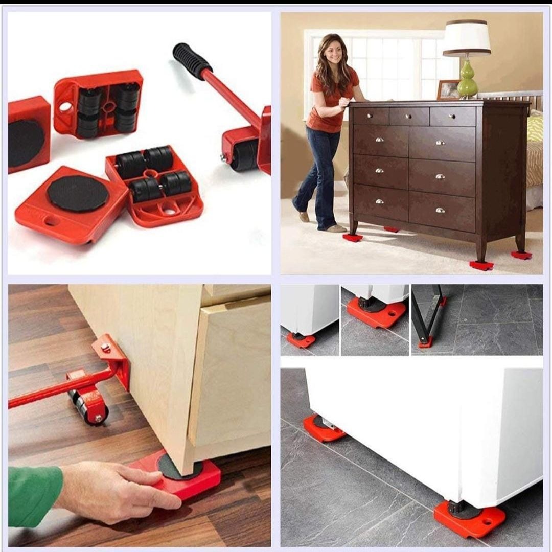 Furniture Lifter Mover Tool Set – Heavy-Duty Furniture Moving Rollers