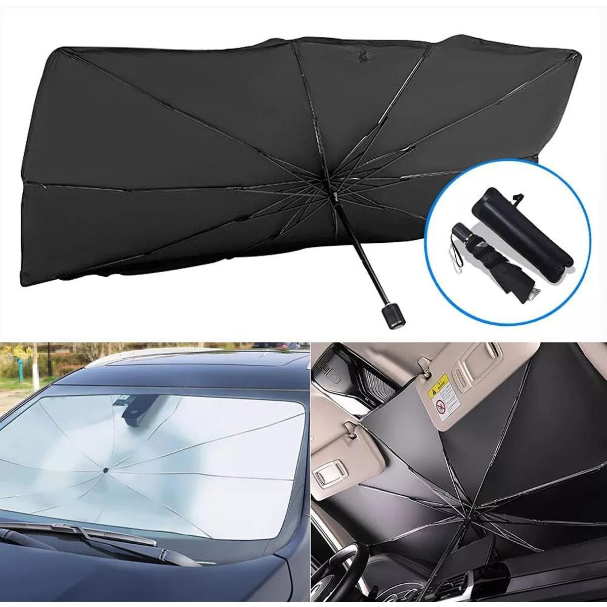 Foldable Car Windshield Sun Shade Umbrella – UV Protection & Heat Insulation Cover
