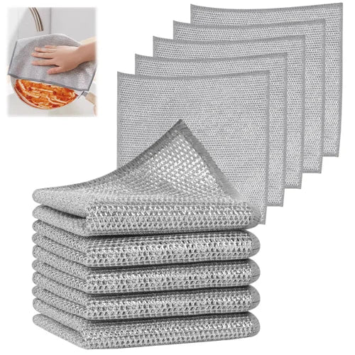 Dish washing Cleaning cloth | Wire Dish washing Rugs for Kitchen Dishes