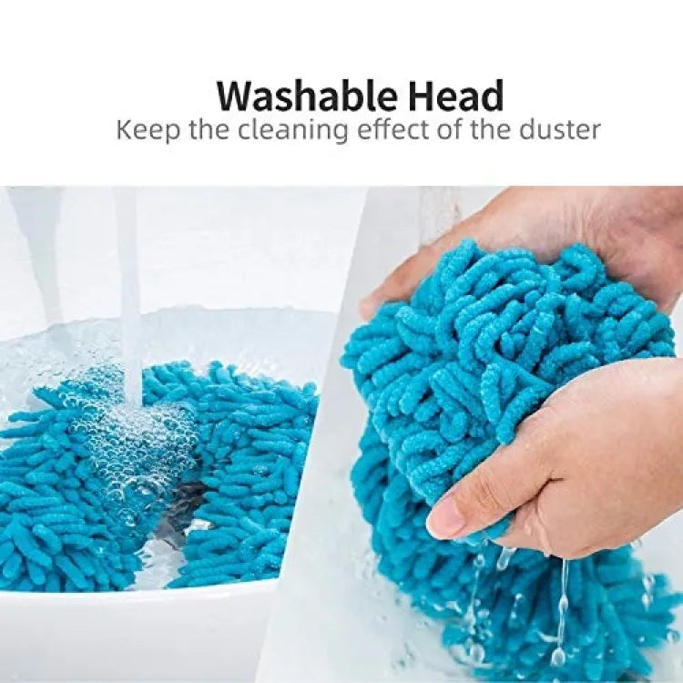 Flexible Micro Fiber Duster With Telescopic Stainless Steel Handle for Fan