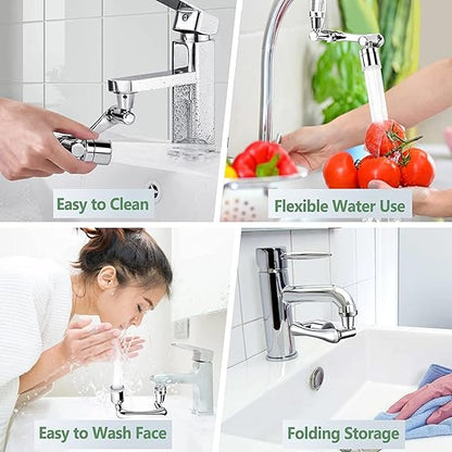 Flexible 1080° Faucet Extender – Dual Modes