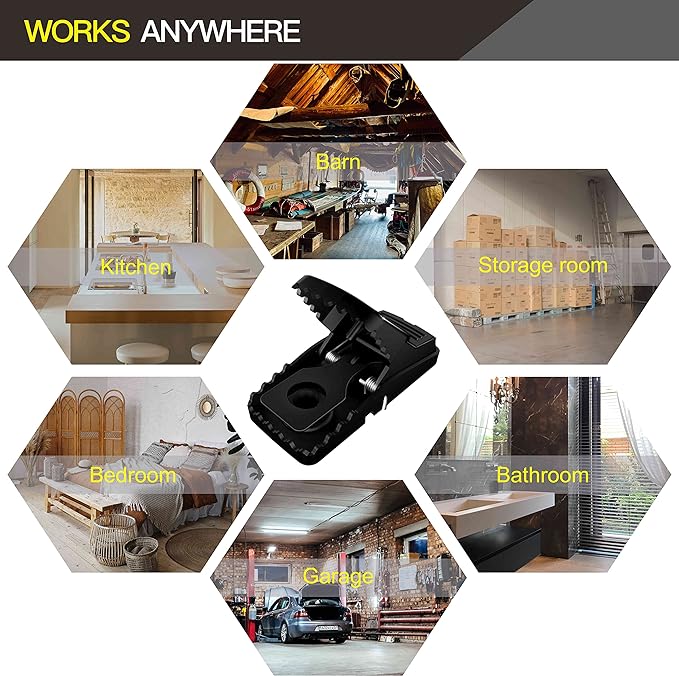 Heavy Duty Plastic Mouse Trap (Random color) - Pack off 1