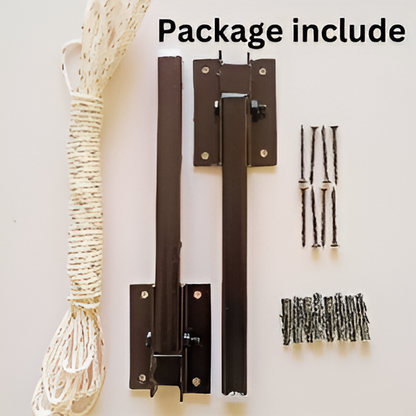 Cloth Drying Stand  with Free Rope Foldable Wall Mounted Heavy Duty Cloth Dryer for Laundry – Space Saver, Modern Hanger Stand