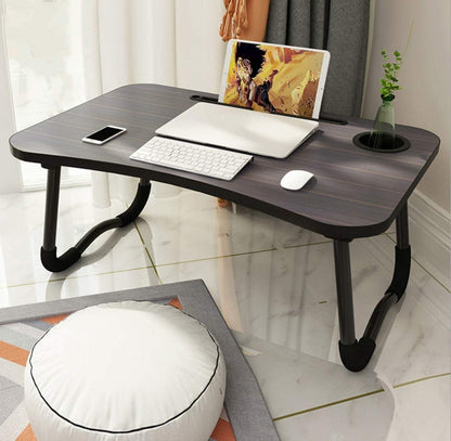 Wooden Laptop Table - Laptop Stand - Floor Table - Laptop table - Drawing Desk - Bed Tray Table Fold