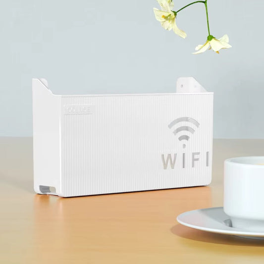 WiFi Router Shelf & Cable Organizer – Wall