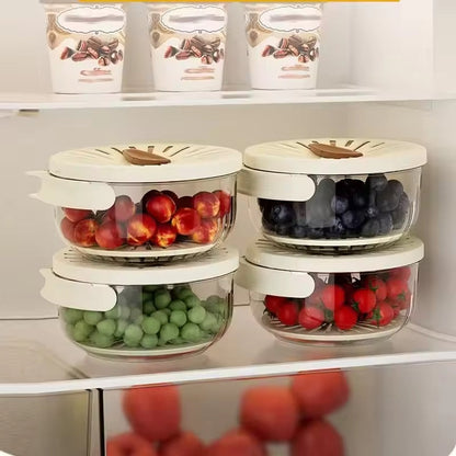 Multi-Functional Vegetable & Fruit Cleaning Basket | Folding Drainage & Storage Box | Fresh-Keeping Kitchen Filter Container