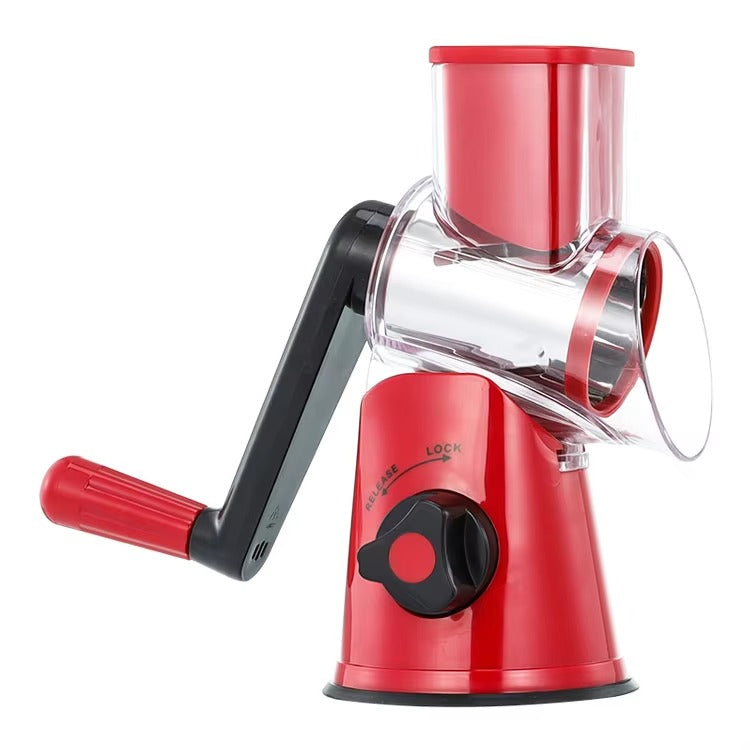 Table Top Drum Grater – Manual Vegetable Cutter, Slicer & Grater | Multi-Functional 3-in-1 Kitchen Gadget for Effortless Food Prep