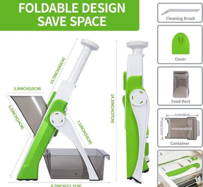 Safe And Multifunctional Mandoline Slicer Adjustable Vegetable Cutter, Precision Slicing Machine For Potatoes, Onions, Carrots, Cucumbers, And Fruits