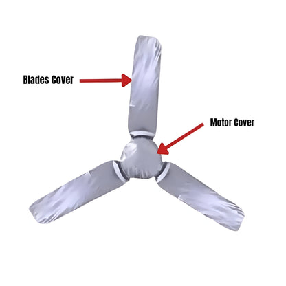Universal Ceiling Fan Blade & Motor Cover Set – Dustproof, Washable