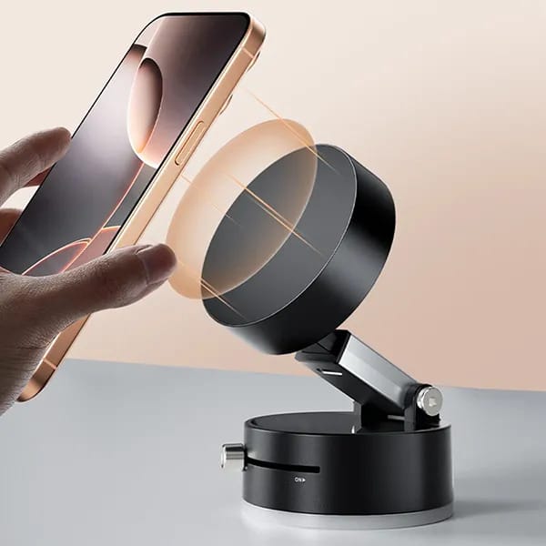 360 Magnetic Phone Holder Strong Magnetic Suction Mount With 360 Degree Rotation For Car Desk And Tabletop Use