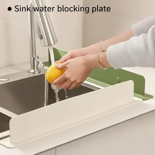 Silicone Sink Splash Guard With Suction – Flexible Water Splash Stopper for Kitchen