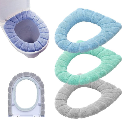 Warm Washable Soft Coral Velvet Toilet Seat Cover
