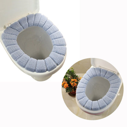 Warm Washable Soft Coral Velvet Toilet Seat Cover