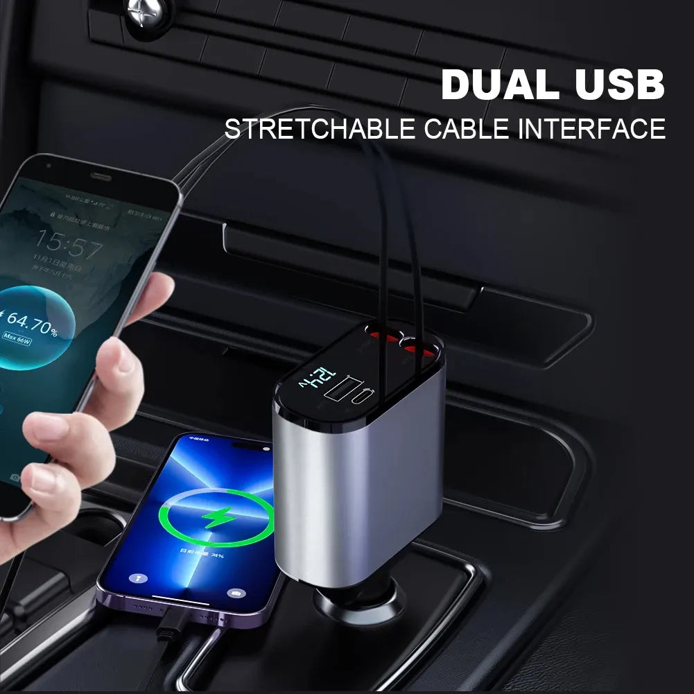 4 In 1 Multi Functional Car Charger Fast Charging