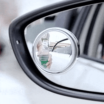 2 PCs rotatable Car Round Mirror Original Glass Rear view Blind spot Side Mirror rotatable lens