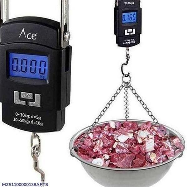 50kg Portable Digital Hanging Scale with Hook