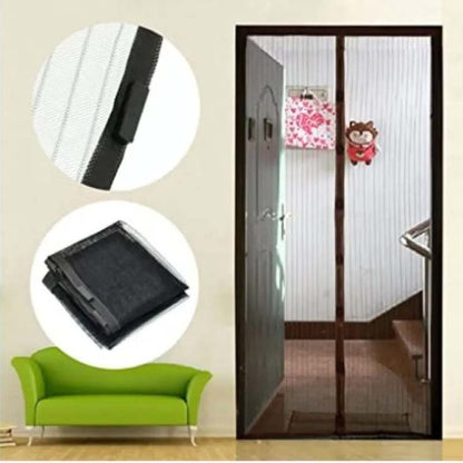 Magic Mesh Door Screen Easy Installation Hands Free Entry Keeps Insects
