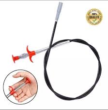Stainless Steel Sink Wire Drain Cleaner | 90cm Spring Cleaning Stick