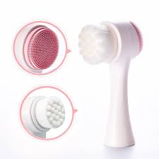 3D Double-Sided Silicone Face Cleanser | Portable Facial Cleansing & Massage Brush