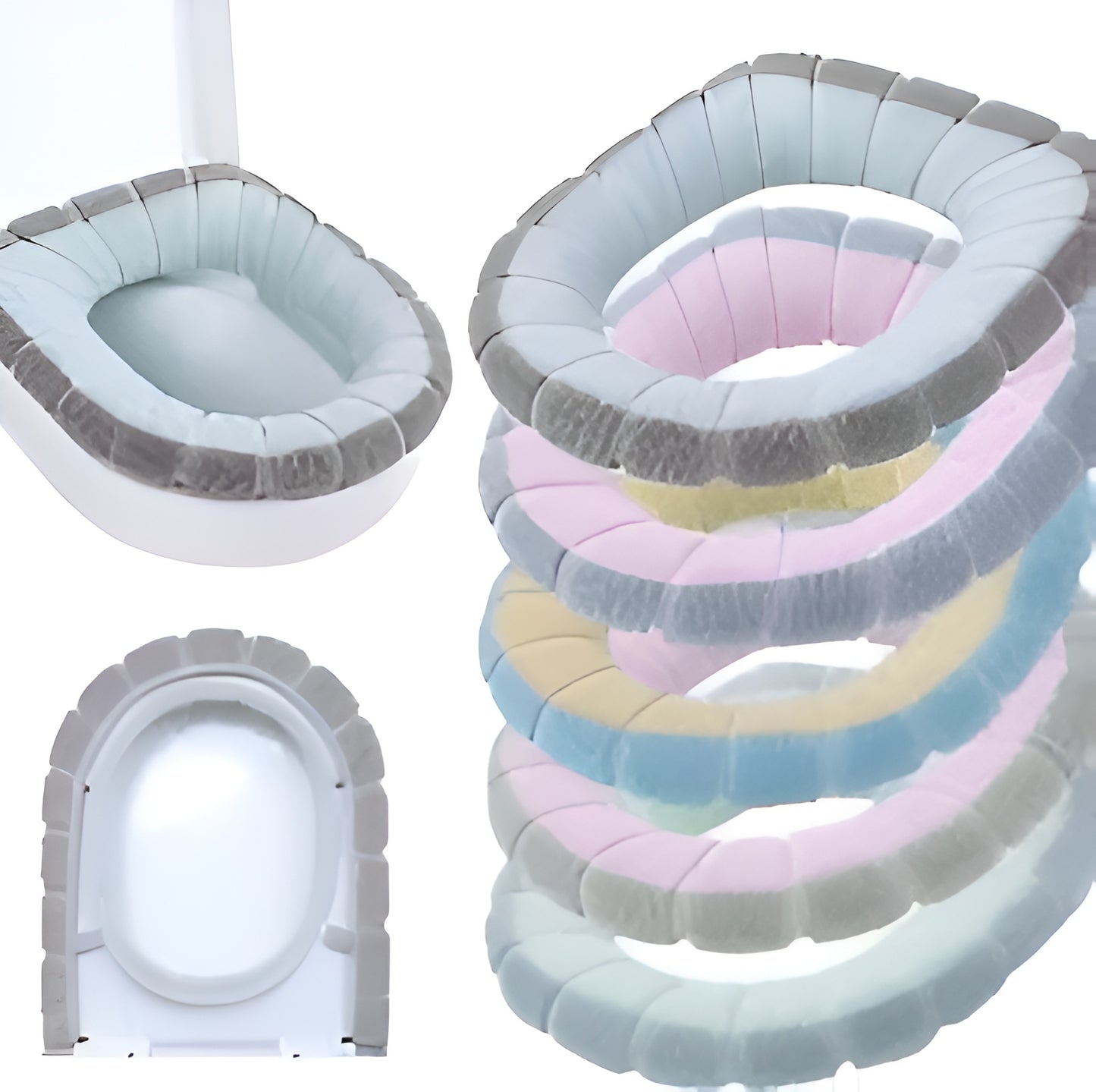 Warm Washable Soft Coral Velvet Toilet Seat Cover