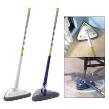 Extendable Triangle Mop 360 Twist Squeeze Window Glass Toilet Bathroom Floor Household Cleaning Ceiling Dusting