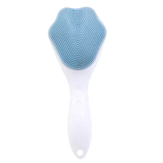 1 PCs Silicone Face Scrubber Exfoliating Brush, Manual Handheld Massager , Facial Cleansing and Blackhead Scrubber, Soft Bristles for Face Skincare ( Random Color )